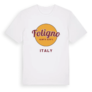 Foligno cirkel t-shirt – ekologisk bomull t-shirt från Pinshirt