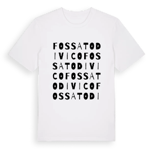 Fossato di Vico ordlek t-shirt – ekologisk bomull t-shirt från Pinshirt