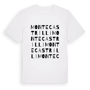 Montecastrilli ordlek t-shirt – ekologisk bomull t-shirt från Pinshirt