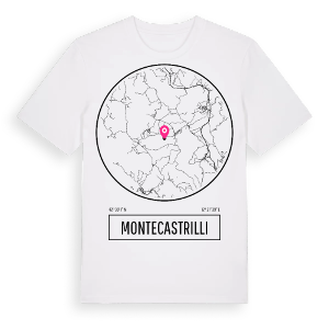 Montecastrilli t-shirt – ekologisk bomull t-shirt från Pinshirt