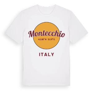 Montecchio cirkel t-shirt – ekologisk bomull t-shirt från Pinshirt