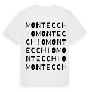 Montecchio ordlek t-shirt – ekologisk bomull t-shirt från Pinshirt