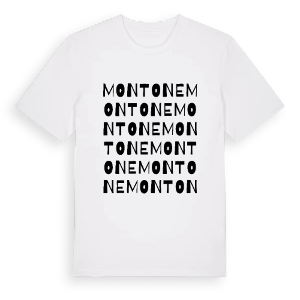 Montone ordlek t-shirt – ekologisk bomull t-shirt från Pinshirt