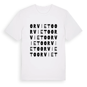 Orvieto ordlek t-shirt – ekologisk bomull t-shirt från Pinshirt