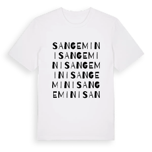 San Gemini ordlek t-shirt – ekologisk bomull t-shirt från Pinshirt