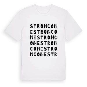 Stroncone ordlek t-shirt – ekologisk bomull t-shirt från Pinshirt