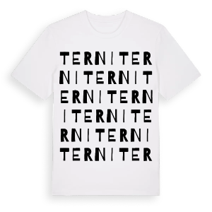 Terni ordlek t-shirt – ekologisk bomull t-shirt från Pinshirt