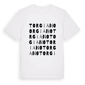Torgiano ordlek t-shirt – ekologisk bomull t-shirt från Pinshirt