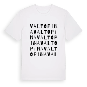 Valtopina ordlek t-shirt – ekologisk bomull t-shirt från Pinshirt