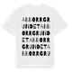 White t-shirt med Abborrgrundet ordlek t-shirt