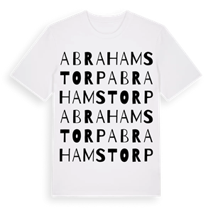 Abrahamstorp ordlek t-shirt – ekologisk bomull t-shirt från Pinshirt