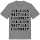 Mid Heather Gray t-shirt med Abrahamsvret ordlek t-shirt