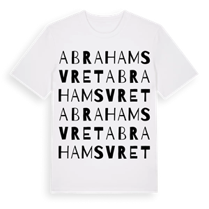 Abrahamsvret ordlek t-shirt – ekologisk bomull t-shirt från Pinshirt