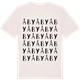 Vintage White t-shirt med Åby ordlek t-shirt