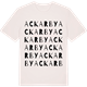 Vintage White t-shirt med Ackarby ordlek t-shirt