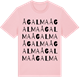 Pink Cotton t-shirt med Ågalma ordlek t-shirt