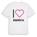 Jag älskar Ågersta t-shirt stort tryck