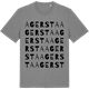 Mid Heather Gray t-shirt med Agersta ordlek t-shirt