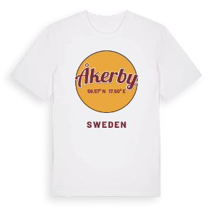 Åkerby cirkel t-shirt – ekologisk bomull t-shirt från Pinshirt