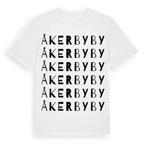 Åkerby by ordlek t-shirt – ekologisk bomull t-shirt från Pinshirt