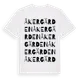 White t-shirt med Åkergärden ordlek t-shirt