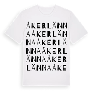 Åkerlänna ordlek t-shirt – ekologisk bomull t-shirt från Pinshirt