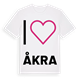 Jag älskar Åkra t-shirt stort tryck