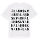 Ålands kvarn ordlek t-shirt