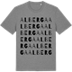 Mid Heather Gray t-shirt med Alberga ordlek t-shirt