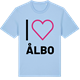 Blue Soul t-shirt med Jag älskar Ålbo t-shirt stort tryck