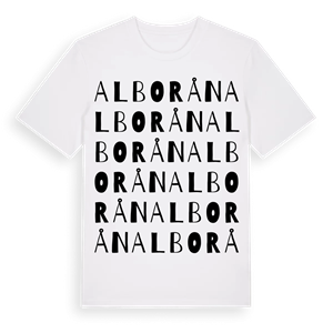 Alborån ordlek t-shirt – ekologisk bomull t-shirt från Pinshirt