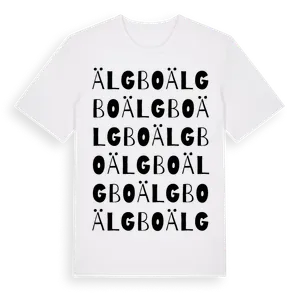 Älgbo ordlek t-shirt – ekologisk bomull t-shirt från Pinshirt