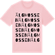 Pink Cotton t-shirt med Älgmossen ordlek t-shirt