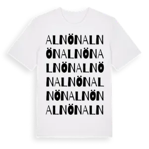 Alnön ordlek t-shirt – ekologisk bomull t-shirt från Pinshirt