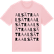 Pink Cotton t-shirt med Alsätra ordlek t-shirt
