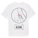 White t-shirt med Alsike t-shirt