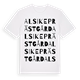 Alsike prästgård ordlek t-shirt