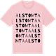 Pink Cotton t-shirt med Alstomta ordlek t-shirt