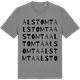 Mid Heather Gray t-shirt med Alstomta ordlek t-shirt