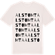Vintage White t-shirt med Alstomta ordlek t-shirt