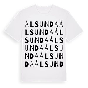 Ålsunda ordlek t-shirt – ekologisk bomull t-shirt från Pinshirt