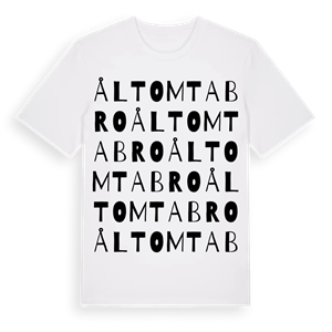 Åltomtabro ordlek t-shirt – ekologisk bomull t-shirt från Pinshirt