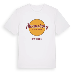 Älvansborg cirkel t-shirt – ekologisk bomull t-shirt från Pinshirt