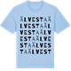 Blue Soul t-shirt med Älvesta ordlek t-shirt