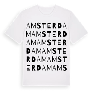 Amsterdam ordlek t-shirt – ekologisk bomull t-shirt från Pinshirt