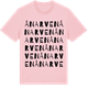 Pink Cotton t-shirt med Ånarven ordlek t-shirt
