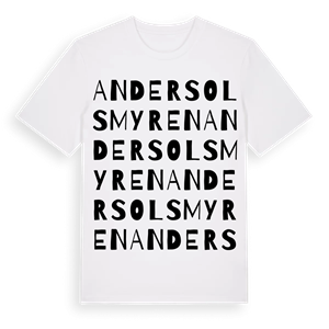 Anders Olsmyren ordlek t-shirt – ekologisk bomull t-shirt från Pinshirt