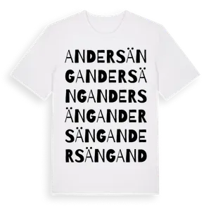 Andersäng ordlek t-shirt – ekologisk bomull t-shirt från Pinshirt