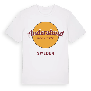 Anderslund cirkel t-shirt – ekologisk bomull t-shirt från Pinshirt