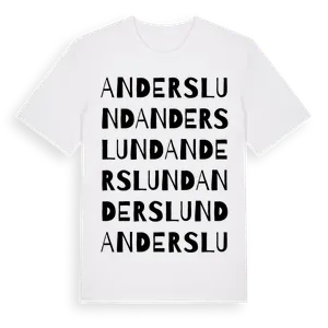 Anderslund ordlek t-shirt – ekologisk bomull t-shirt från Pinshirt